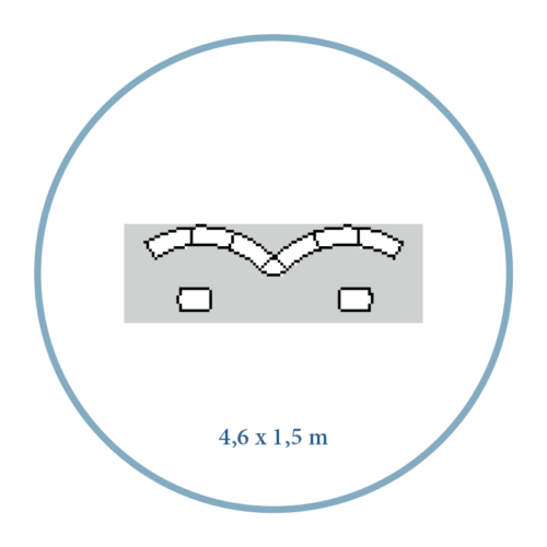 Pop Up Magnetic 4,6 x 1,5 m Kombination 6