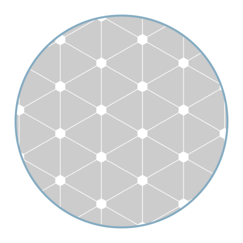 Dot Triangle Glasdekorfolie